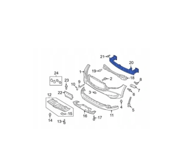 Armatura bara fata MAZDA CX-5, 02.2022-