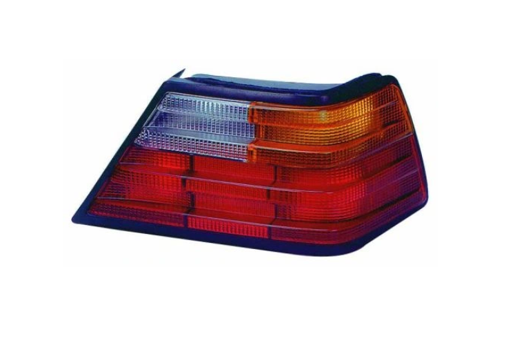 Dispersor lampa spate MERCEDES Clasa E W124, 12.1984-1993 Model : C124, partea stanga, DEPO, lentila plastic; semnalizare portocalie,