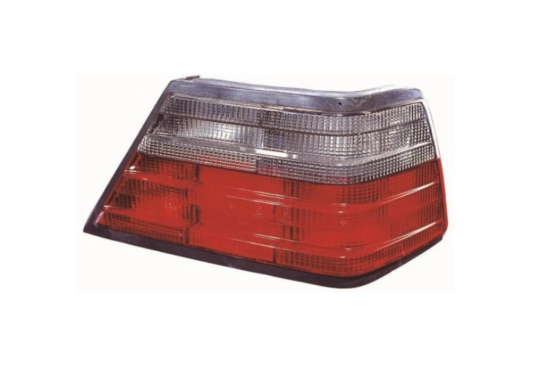 Dispersor lampa spate MERCEDES Clasa E W124, 1994-06.1996 Model : C124, partea stanga, DEPO, lentila plastic; semnalizare alba, fumuriu,