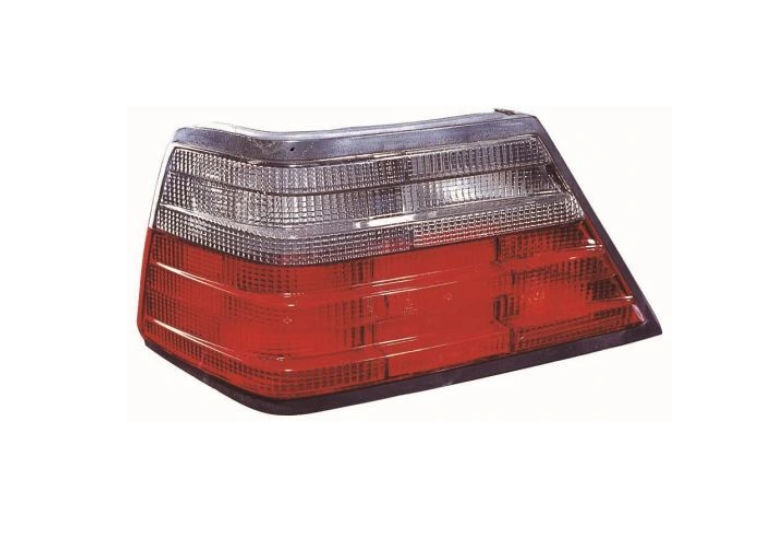 Dispersor lampa spate MERCEDES Clasa E W124, 1994-06.1996 Model : C124, partea dreapta, DEPO, lentila plastic; semnalizare alba, fumuriu,