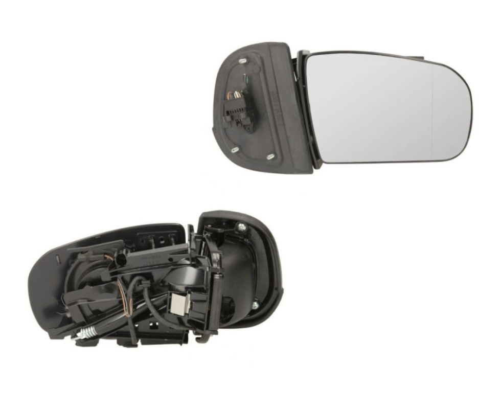 Oglinda usa exterioara MERCEDES Clasa E (W210), 2000-2002, partea dreapta, View Max, reglare electrica; fara capac; cu incalzire; sticla asferica; sticla crom; pliabila electric; 9 pini; pentru carcasa cu semnalizare,