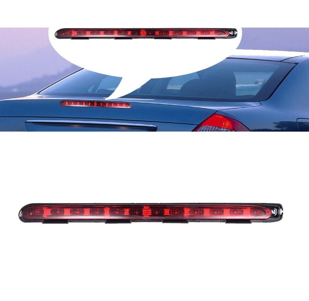 Stop suplimentar frana spate MERCEDES Clasa E (W211) 03.2002-06.2006, partea central, dynamic; LED; rosu; TUNING, Sedan,
