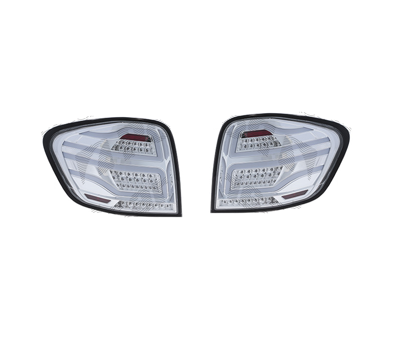 Set stopuri, lampa spate MERCEDES CLASA ML (W164), 07.2005-06.2008, partea stanga, LED; rosu, fumuriu, transparent; TUNING,
