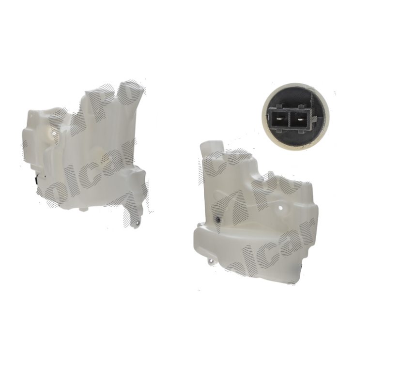 Rezervor spalator parbriz MERCEDES Clasa GL (X164), 08.2006-06.2012; CLASA ML (W164), 07.2005-11.2011, fara pompa spalator parbriz, cu sistem spalare faruri, cu senzor nivel lichid, cu gauri pentru 2 pompe spalare,