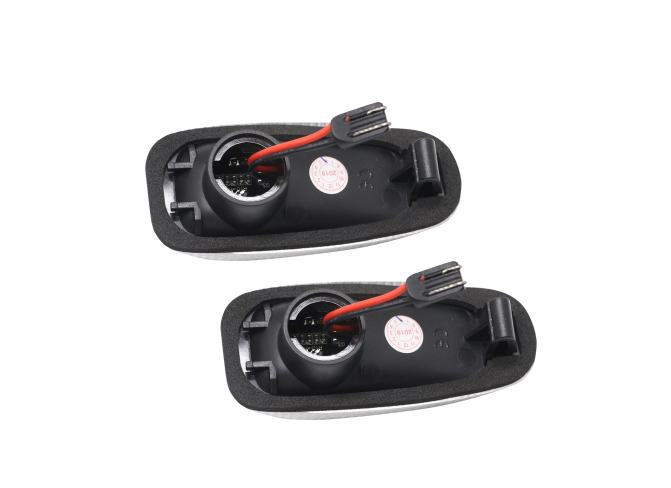 Set lampa semnalizare laterala MERCEDES 207-410, 512D-814 DA, Vario; Clasa C (W202), CLK (C208), E (W210, W124); Sprinter, T2, Vaneo, Vito/Clasa V (W638); VW LT II, LED; transparent; TUNING,