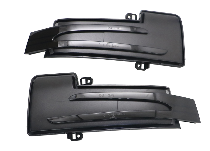 Set 2 buc. lampa semnalizare oglinda fata MERCEDES Clasa G (W461/W463), GL (X164, X166), GLS (X166), R (V251) , stanga, dynamic indicator; LED; negru; TUNING,
