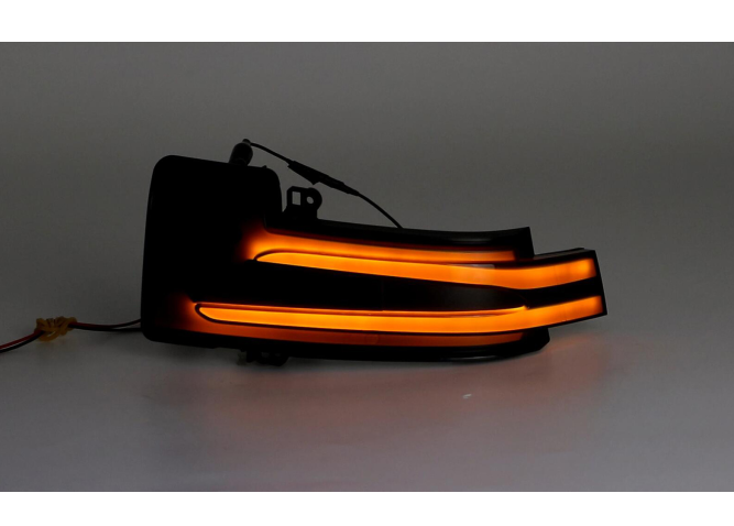 Set 2 buc. lampa semnalizare oglinda fata MERCEDES Clasa G (W461/W463), GL (X164, X166), GLS (X166), R (V251) , stanga, dynamic indicator; LED; negru; TUNING,
