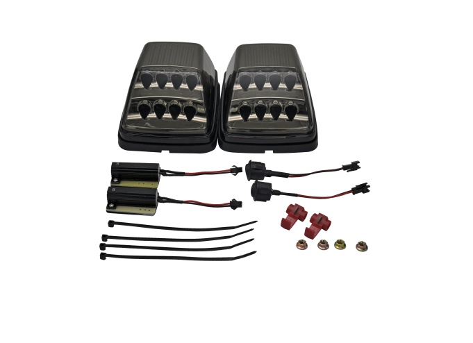 Set lampa semnalizare fata fata MERCEDES Clasa G (W461/W463) 09.1989-09.2018, partea stanga, LED; negru; TUNING,