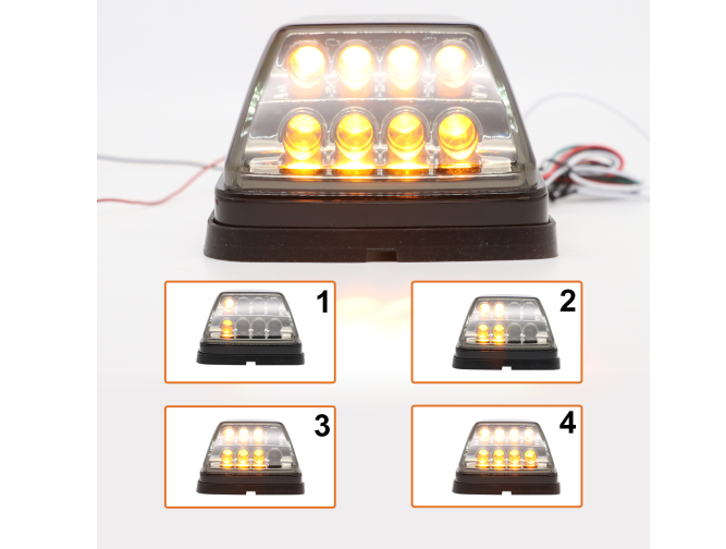 Set lampa semnalizare fata fata MERCEDES Clasa G (W461/W463) 09.1989-09.2018, partea stanga, LED; negru; TUNING,
