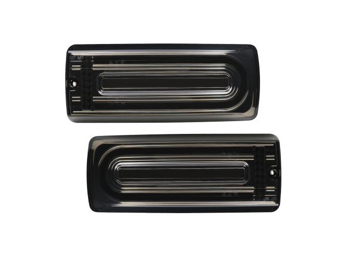 Set lampa spate MERCEDES Clasa G (W461/W463) 09.1989-09.2018, partea stanga, dynamic/static flasher; LED; negru; TUNING,