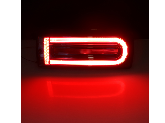 Set lampa spate MERCEDES Clasa G (W461/W463) 09.1989-09.2018, partea stanga, dynamic/static flasher; LED; negru; TUNING,