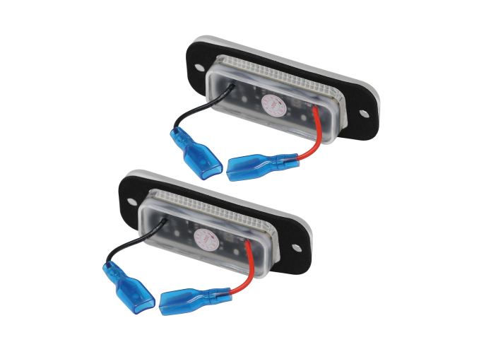 Set 2 buc lampa numar spate MERCEDES Clasa G (W461/W463) 2013-09.2018; Clasa G (W463), 06.2018-, partea stanga, LED; TUNING,