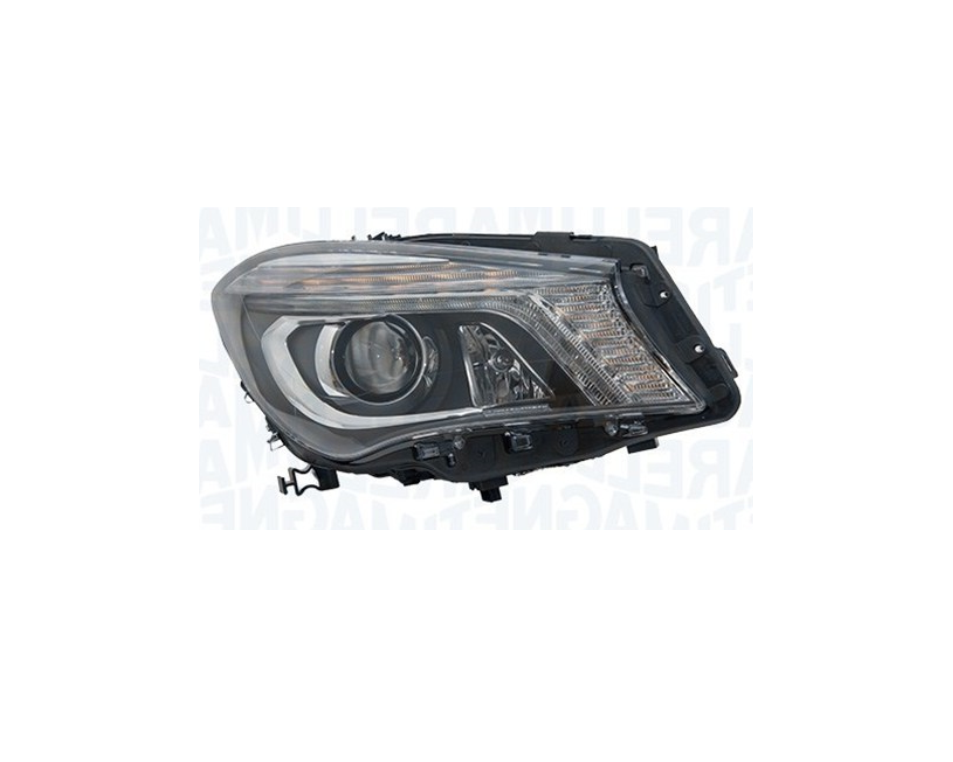 Far MERCEDES Clasa CLA (C117), 04.2013-, partea dreapta, MAGNETI MARELLI, bi-xenon; cu LED daytime running light; D3S+H7; electrical; fara control-unit; cu motor; cu becuri; xenon; cu lumini pentru curbe,