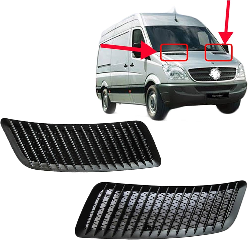 Grila capota intrare aer fata MERCEDES SPRINTER 209-524, 07.2006-06.2018, partea dreapta,