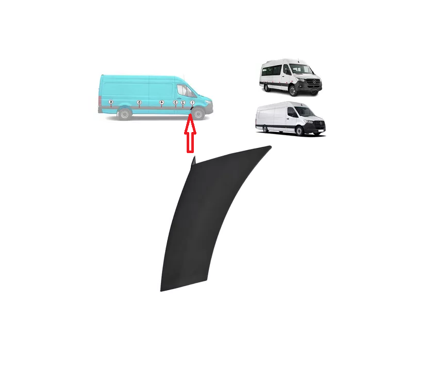 Bandou aripa fata MERCEDES SPRINTER, 02.2018-, partea dreapta,