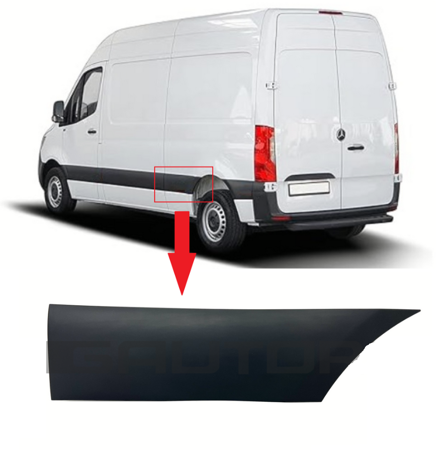 Bandou aripa spate MERCEDES SPRINTER, 02.2018-, partea stanga, fata,