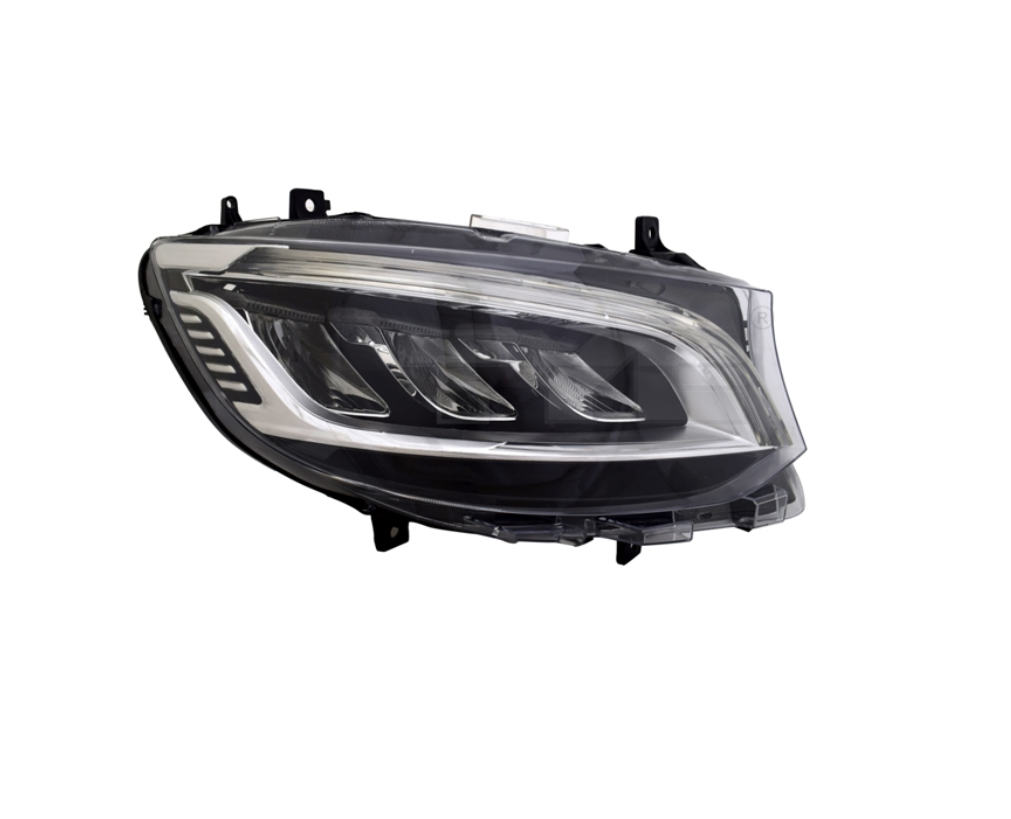 Far MERCEDES SPRINTER, 02.2018-, partea dreapta, TYC, cu LED daytime running light; LED; electrical; fara LED module; fara unitate control LED; cu motor; LED; fara the MERCEDES-BENZ mark,