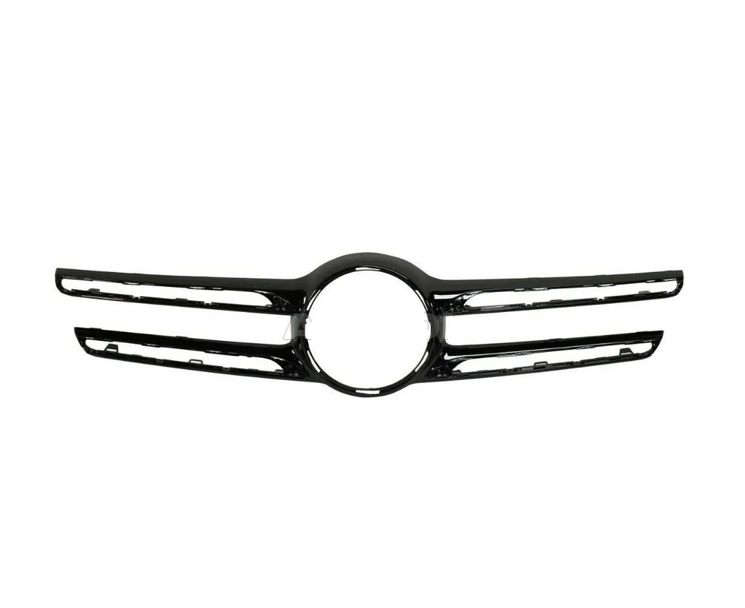Capac grila fata MERCEDES Clasa GLE (W166), 08.2015-03.2020, fara gaura camera; negru; exterior,