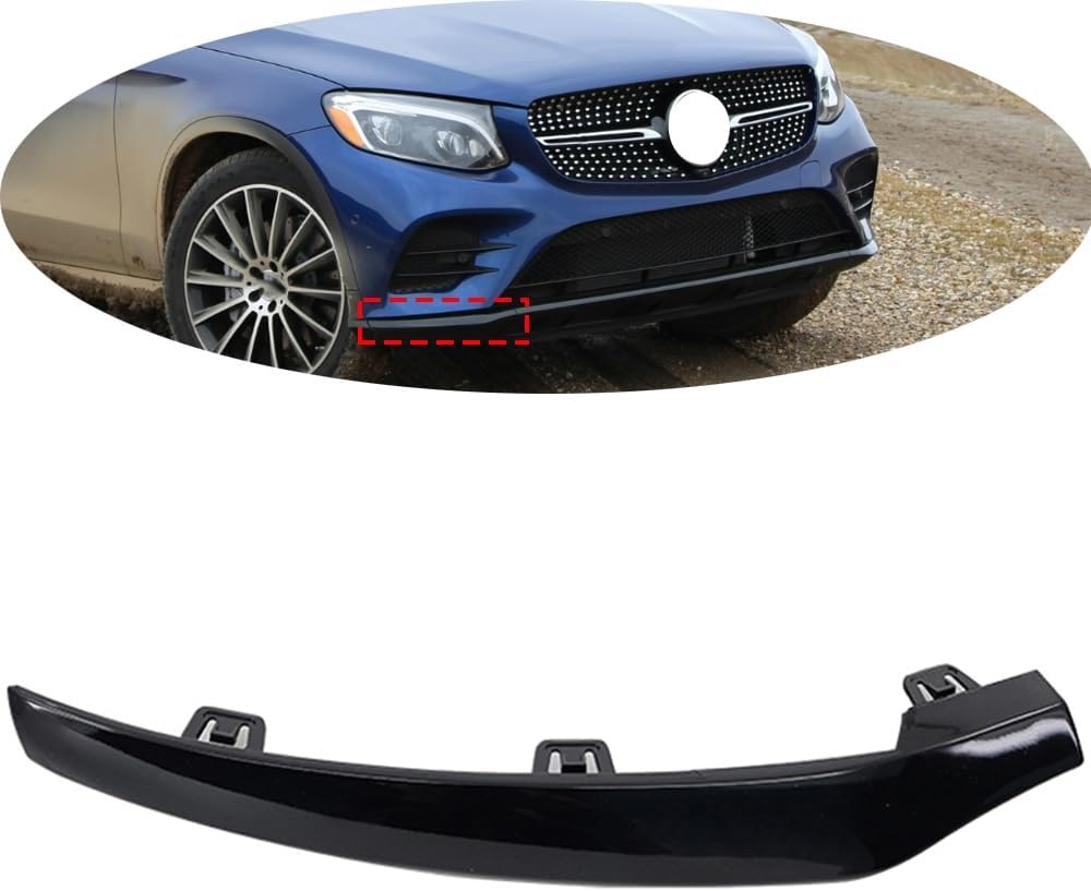 Bandou bara fata MERCEDES Clasa GLC (X253), 11.2015-06.2019, model : AMG, partea dreapta, negru lucios,