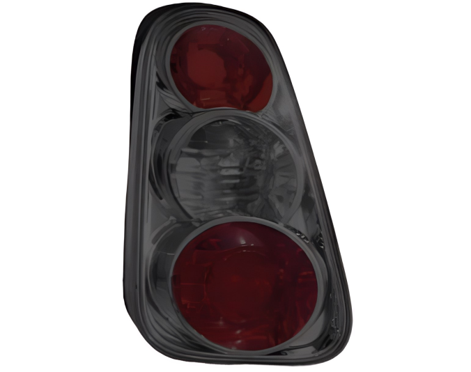Set stopuri, lampa spate MINI ONE/COOPER/CABRIO (R50/R52/R53), 06.2001-2004, partea stanga, P21W; crom, fumuriu; TUNING,