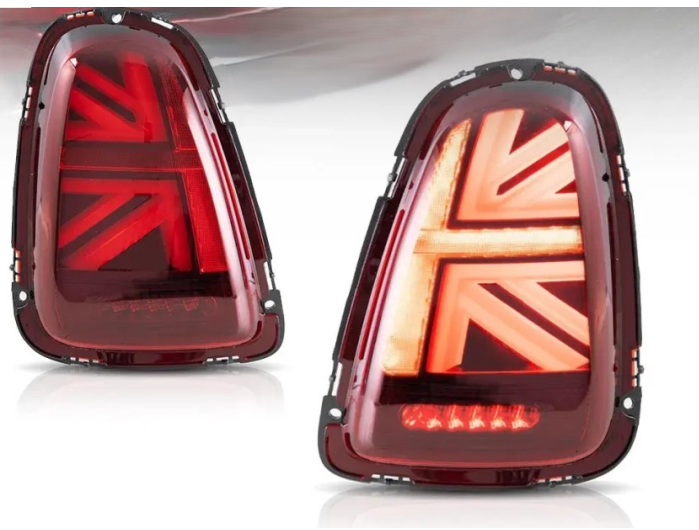 Set lampa spate MINI ONE/COOPER/CLUBMAN/CLUBVAN/COUPE/ROADSTER/CABRIO (R55/56/57/58/59), 07.2007-2013, partea stanga, dynamic indicator; LED; rosu; TUNING,