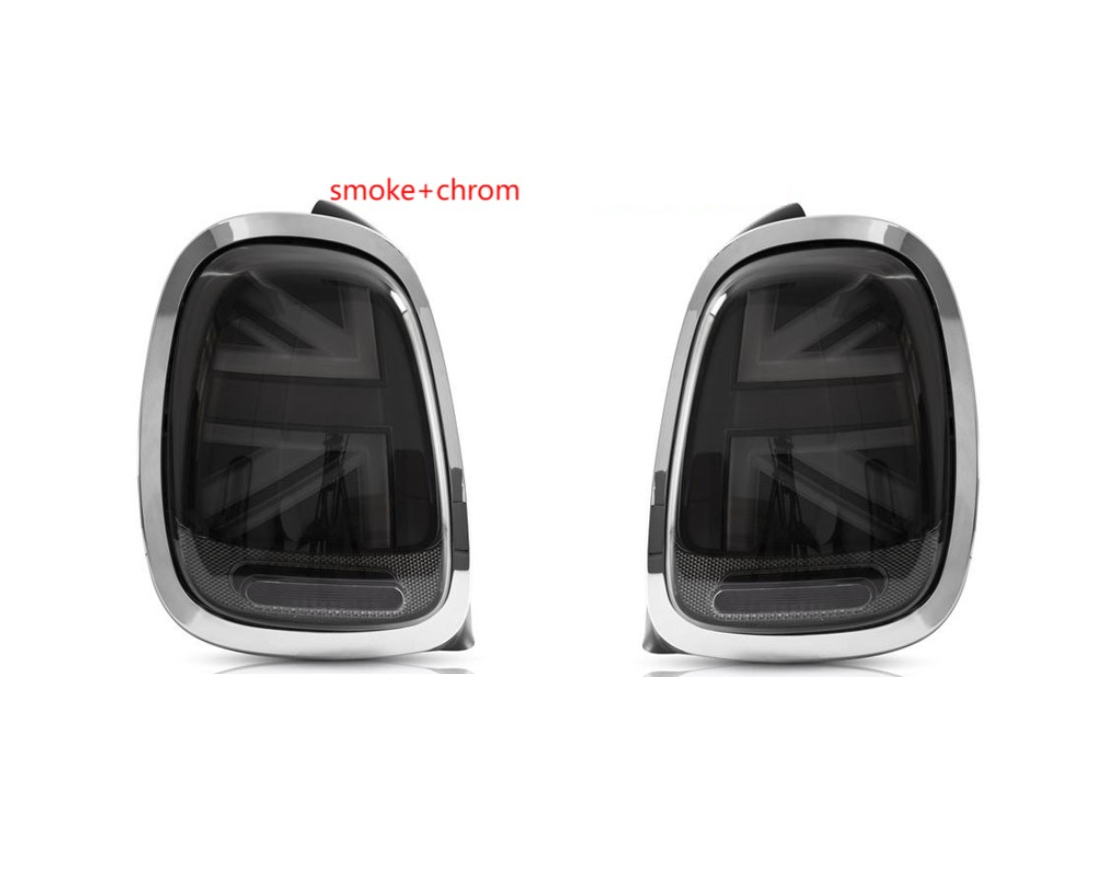 Set lampa spate spate MINI HATCH/CLUBMAN (F54/F55/F56/F57), 02.2014-2019, partea stanga, dynamic indicator; LED; inel cromat, fumuriu; TUNING,