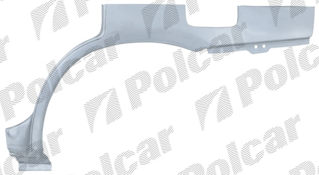 Segment reparatie aripa spate MITSUBISHI OUTLANDER (CU0W), 05.2003-03.2007, partea stanga, metal galvanizat; cu segment de prag,