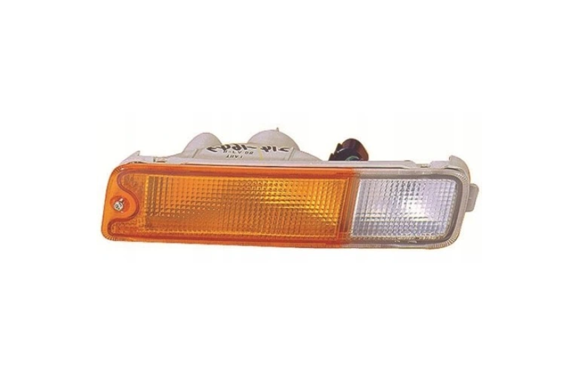 Lampa semnalizare fata cu Lampa parcare MITSUBISHI L200, 11.1996-10.2005, partea dreapta, alb si galben,