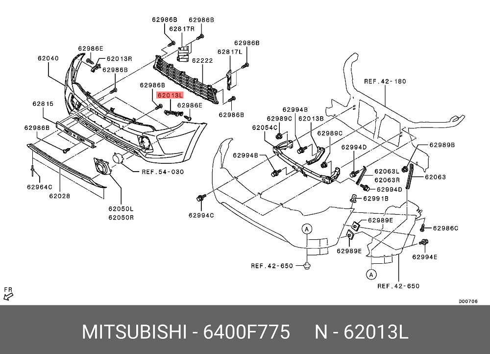Suport bara fata MITSUBISHI L200, 11.2015-12.2019 model : L200, TRITON, partea stanga,