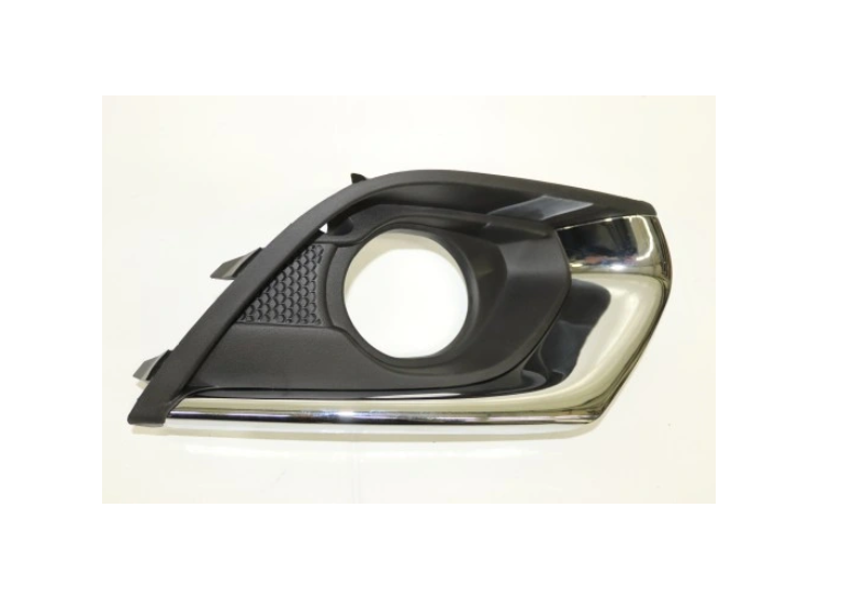 Rama proiector ceata fata OPEL CORSA E, 11.2014-, partea dreapta, cu ornamente crom; cu lampi ceata gauri,