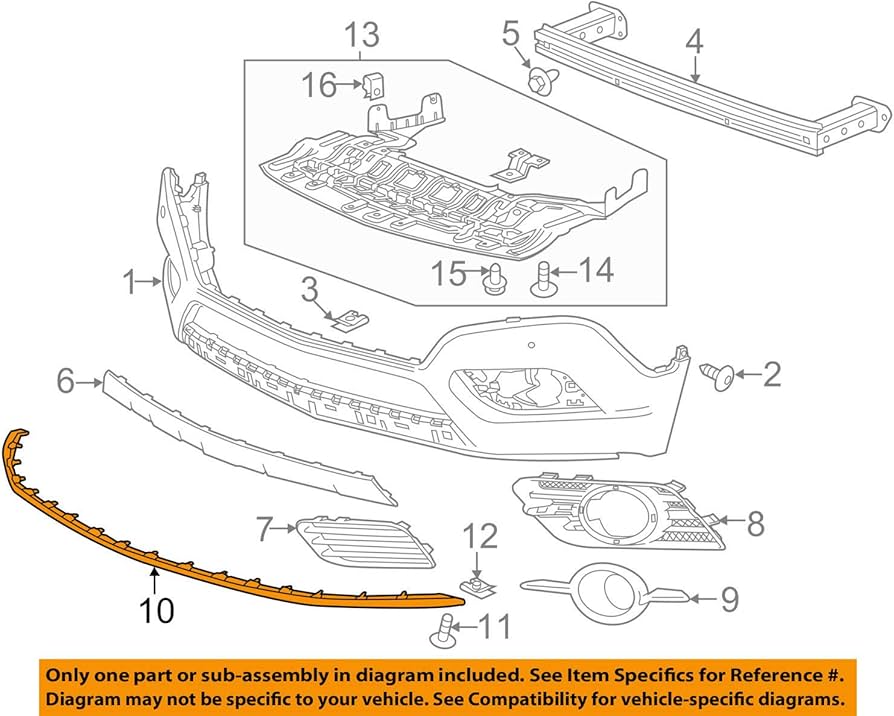 Spoiler bara fata OPEL MOKKA, 12.2012-09.2016