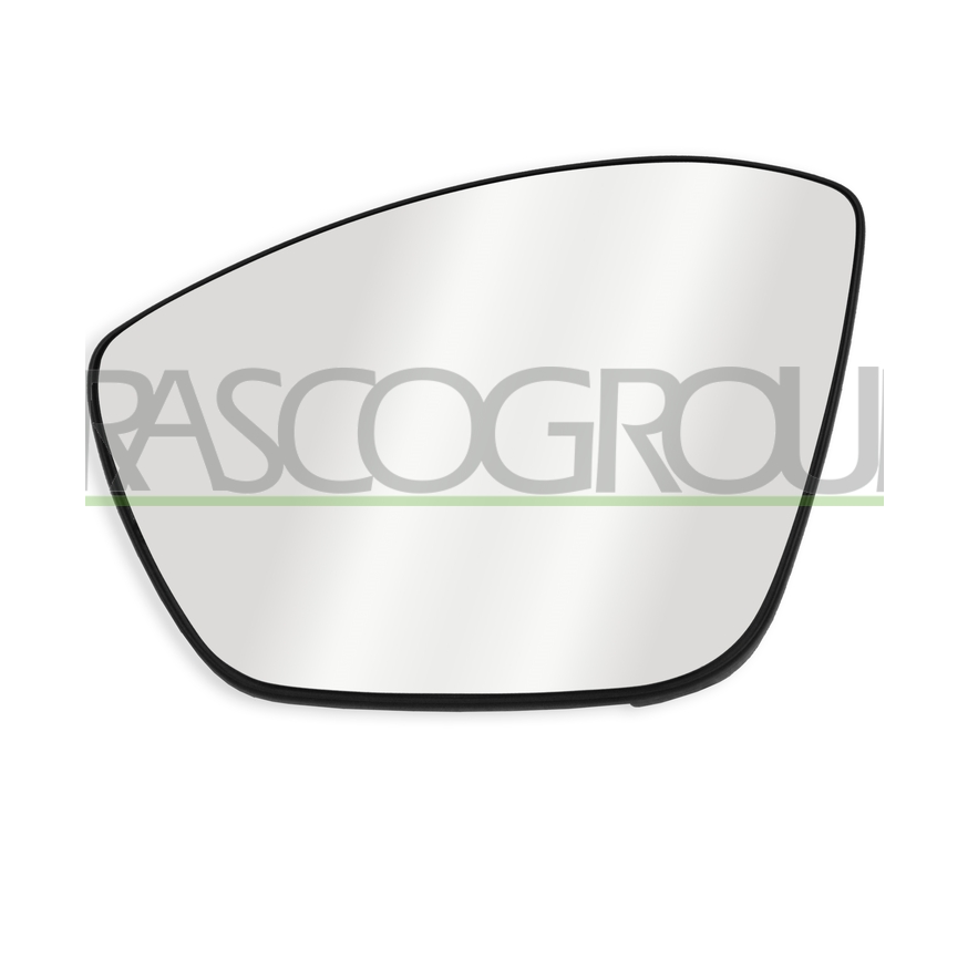 Geam oglinda exterioara OPEL MOKKA, 12.2020-; PEUGEOT 508, 09.2018-06.2023, partea stanga, View Max, cu incalzire; sticla convexa; sticla crom; pentru oglinzi cu detectie a unghiului mort,