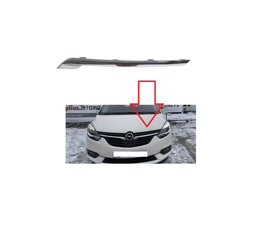 Ornament grila fata OPEL ZAFIRA TOURER, 2017-, partea stanga,