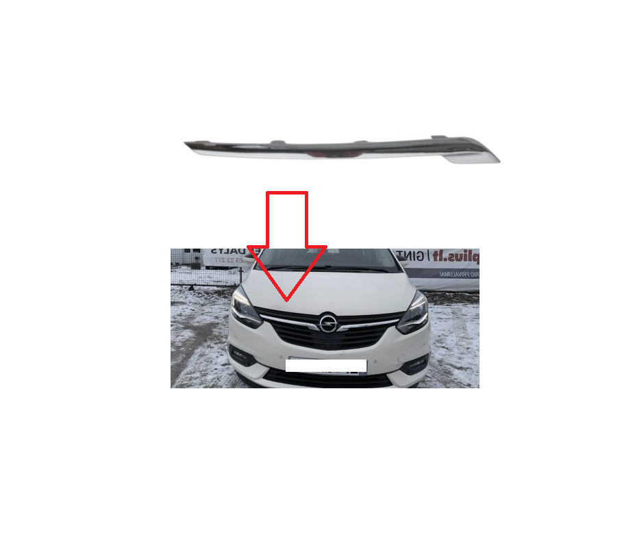 Ornament grila fata OPEL ZAFIRA TOURER, 2017-, partea dreapta,