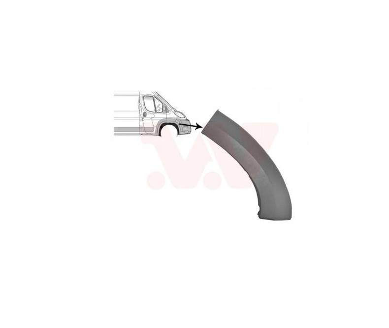 Capac bara fata CITROEN JUMPER (250), 09.2006-08.2014; FIAT DUCATO (250), 09.2006-08.2014; PEUGEOT BOXER (250), 09.2006-08.2014, partea dreapta, negru,