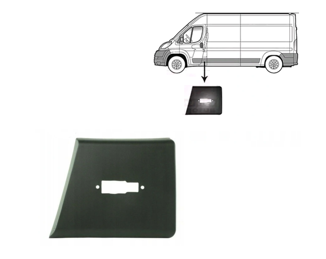 Bandou stalp CITROEN JUMPER (250), 09.2006-08.2014, FIAT DUCATO (250), 09.2006-08.2014, PEUGEOT BOXER (250), 09.2006-08.2014, partea stanga, gri inchis; cu gaura lampa,