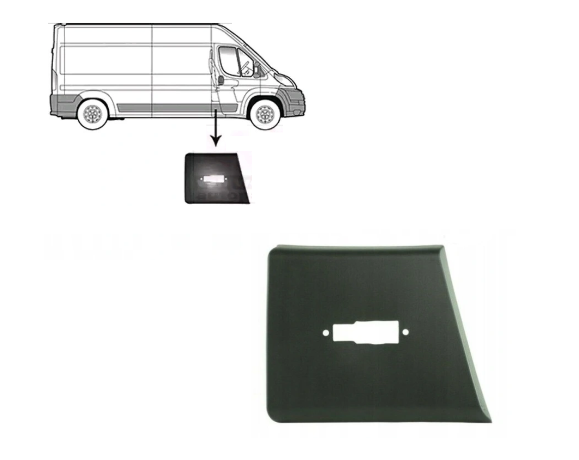 Bandou stalp CITROEN JUMPER (250), 09.2006-08.2014, FIAT DUCATO (250), 09.2006-08.2014, PEUGEOT BOXER (250), 09.2006-08.2014, partea dreapta, gri inchis; cu gaura lampa,