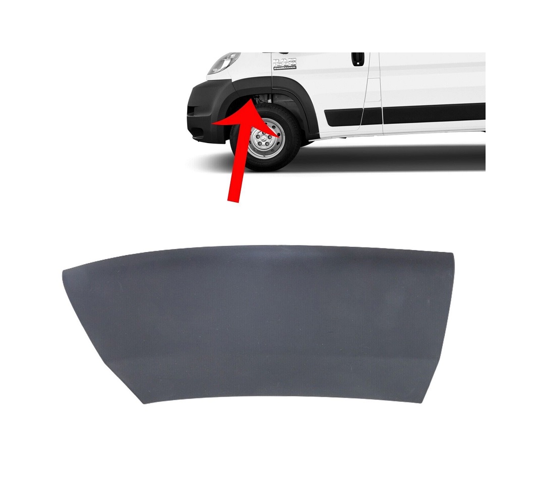 Bandou aripa, ornament fata CITROEN JUMPER (250), 09.2006-08.2014; FIAT DUCATO (250), 09.2006-08.2014; PEUGEOT BOXER (250), 09.2006-08.2014, partea dreapta, negru; central; sarcina grea,