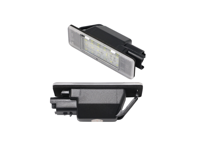 Set 2 buc lampa numar CITROEN C2-C8, Evasion, Jumpy; MERCEDES Sprinter, Vito (W639); NISSAN Micra (K12), Navara (D40), Pathfinder (R51), Note (E11), NV200, Primera (P12); PEUGEOT 1007, 106, 307-308, 406-407, 607, 806-807, Expert, RCZ; VW Crafter, LED;