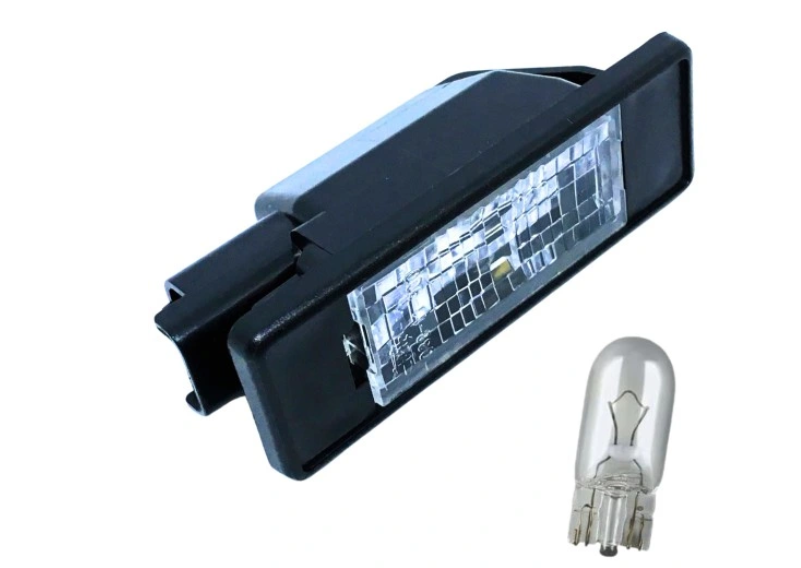Lampa numar spate CITROEN C2-C8, Evasion, Jumpy; MERCEDES Sprinter, Vito (W639); NISSAN Micra (K12), Navara (D40), Pathfinder (R51), Note (E11), NV200, Primera (P12); PEUGEOT 1007, 106, 307-308, 406-407, 607, 806-807, Expert, RCZ; VW Crafter, W5W,