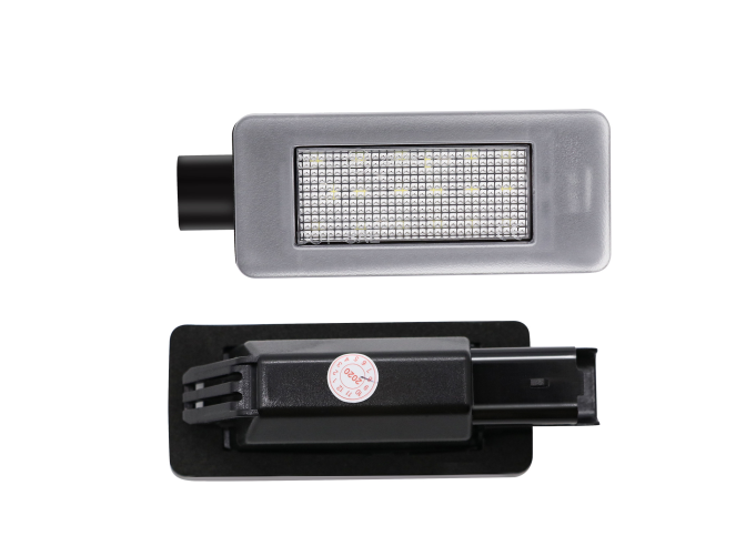 Set 2 buc lampa numar CITROEN C5 (RD/TD), 01.2008-; PEUGEOT 2008, 03.2013-12.2019; 207 CC, 05.2006-12.2013; PEUGEOT 208, 04.2012-2016; PEUGEOT 308, 10.2013-12.2017, partea stanga=dreapta, LED; TUNING,