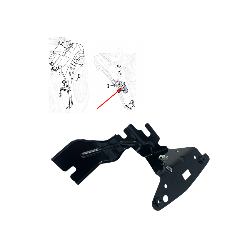 Suport aripa fata PEUGEOT 208, 06.2019-, partea stanga,