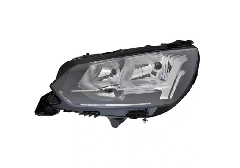 Far PEUGEOT 2008/e-2008, 11.2019-01.2024; 208, 06.2019-, partea stanga, TYC, fara day running lumini; fara parking light; H18+H9; electrical; cu motor; halogen,