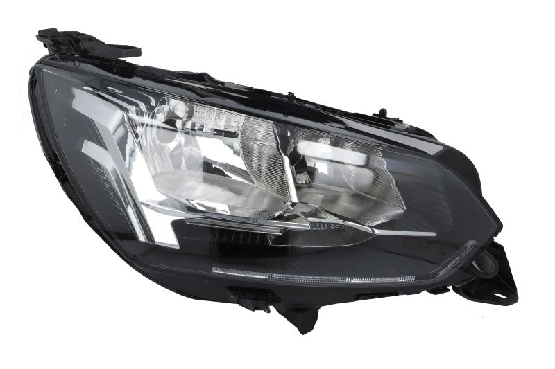 Far PEUGEOT 2008/e-2008, 11.2019-01.2024; 208, 06.2019-, partea dreapta, DEPO, fara day running lumini; fara parking light; H18+H9; electrical; fara motor; halogen,
