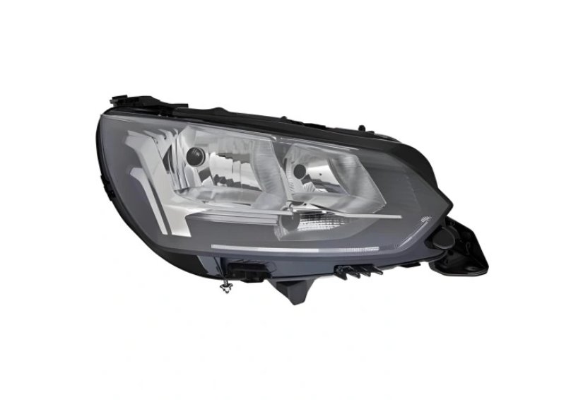Far PEUGEOT 2008/e-2008, 11.2019-01.2024; 208, 06.2019-, partea dreapta, TYC, fara day running lumini; fara parking light; H18+H9; electrical; cu motor; halogen,