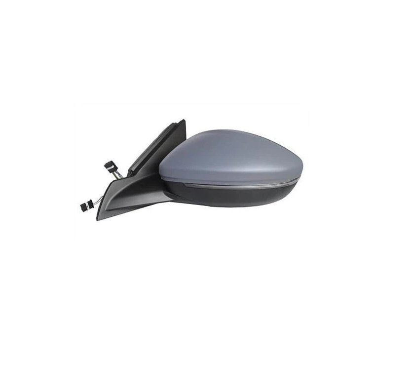 Oglinda usa exterioara OPEL CORSA/-e F, 06.2019-12.2023; PEUGEOT 208, 06.2019-, stanga, View Max, reglare electrica; grunduit; cu incalzire; sticla convexa; sticla crom; pliabila electric; 10 gauri / 10 pini; cu LED indicator; cu lampa de perimetru,
