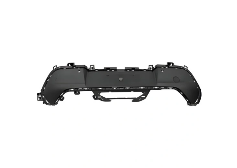 Spoiler bara spate PEUGEOT 208, 06.2019-, cu 2 gauri senzori parcare; negru,