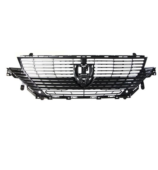 Grila masca fata PEUGEOT 308, 03.2021-, cu 2 gauri senzori parcare; negru/crom, texturat,