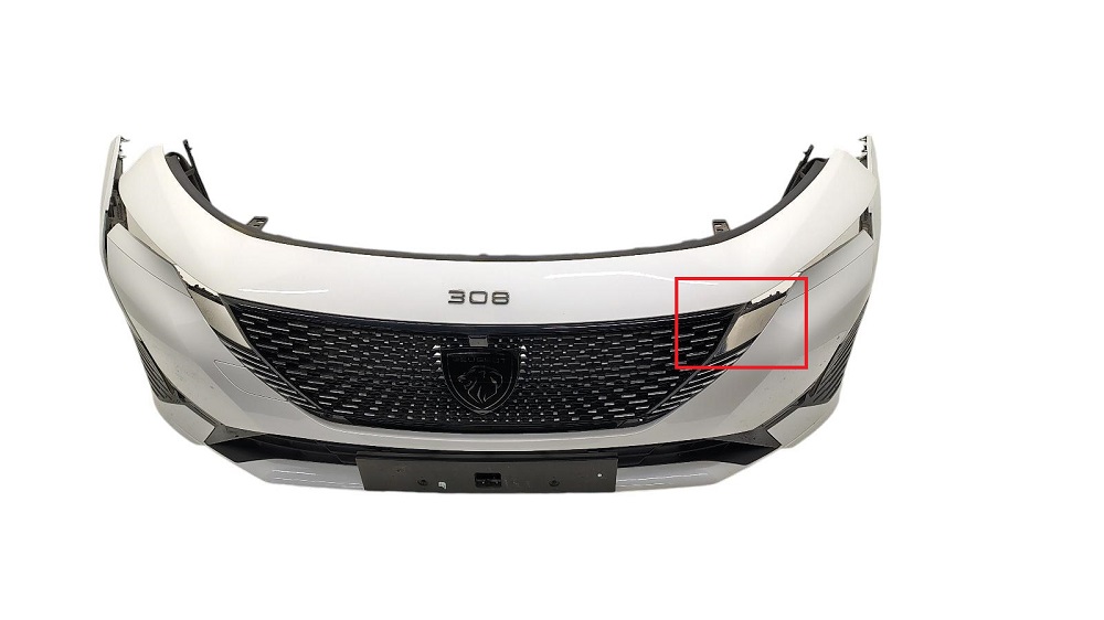 Bandou bara fata PEUGEOT 308, 03.2021-, partea dreapta, crom,