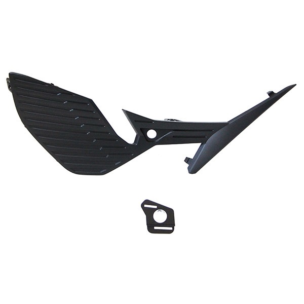 Grila bara fata PEUGEOT 308, 03.2021-, partea dreapta, cu 1 gaura senzor parcare; negru, texturat,